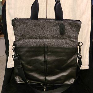 Coach Charles Foldover Tote in Wool